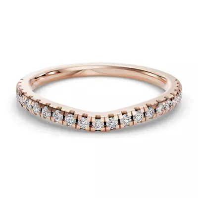 Remy Curved Pavé Band