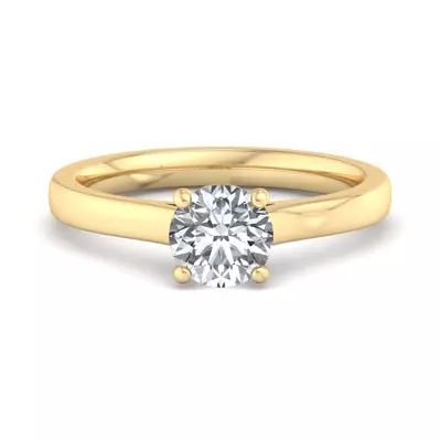 Rose Solitaire Engagement Ring