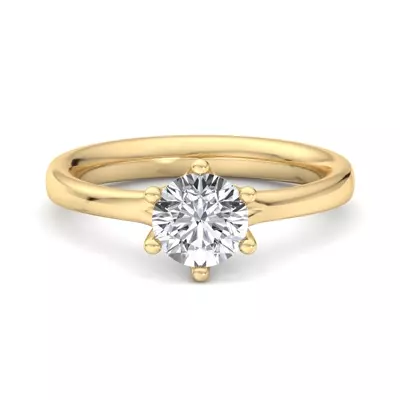 Kaylee 6 Prong Tapered Engagement Ring