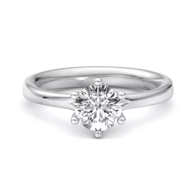 Kaylee 6 Prong Tapered Engagement Ring