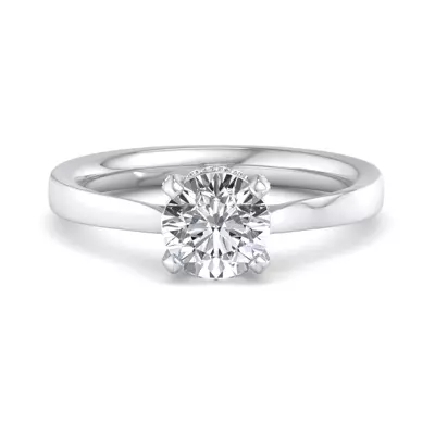 Lyla Hidden Halo Engagement Ring