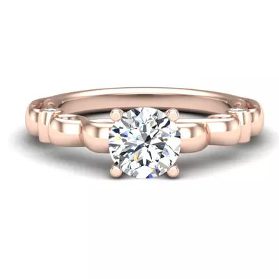 Ellieana Infinity Diamond Peekaboo Engagement Ring