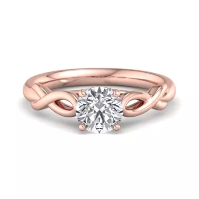 Mia Twisted Solitaire Engagement Ring