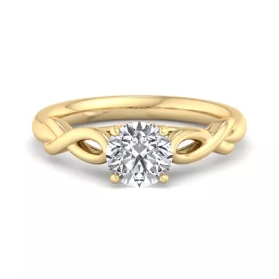 Mia Twisted Solitaire Engagement Ring