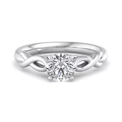 Mia Twisted Solitaire Engagement Ring