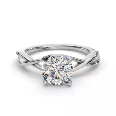 Bianca Twist Engagement Ring