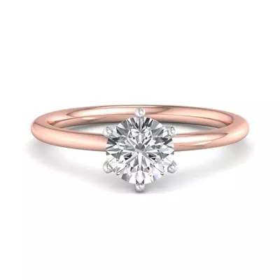 Genevieve 6 Prong Solitaire Engagement Ring