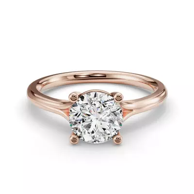 Isabella Split Shank Solitaire Engagement Ring