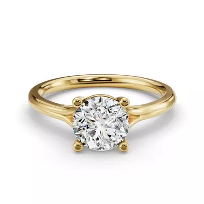 Isabella Split Shank Solitaire Engagement Ring