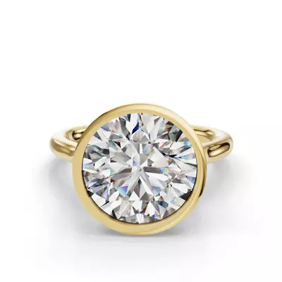 Emery Bezel Solitaire Engagement Ring (2mm)