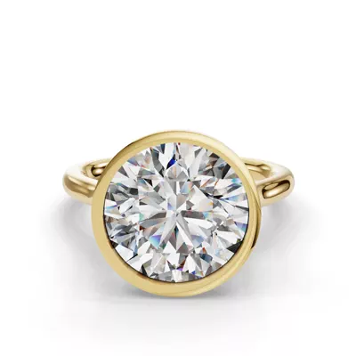 Emery Bezel Solitaire Engagement Ring (2mm)