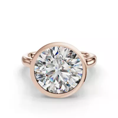 Emery Bezel Solitaire Engagement Ring (2.5mm)