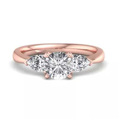 Madison Three-Stone Pear Engagement Ring