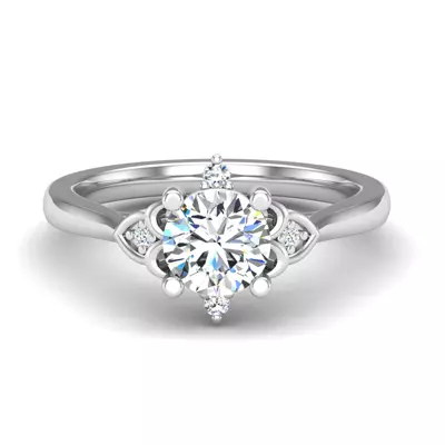 Aspen Art Deco Engagement Ring