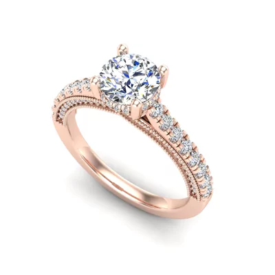 Raegen Engagement Ring - 14K Rose Gold