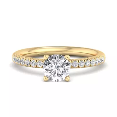 Charlotte Hidden Halo Engagement Ring