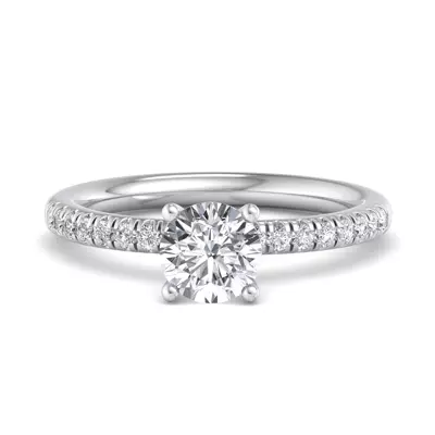 Charlotte Hidden Halo Engagement Ring
