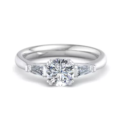 Brooklyn 3 Stone Engagement Ring
