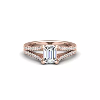 Edith Split Shank Engagement Ring