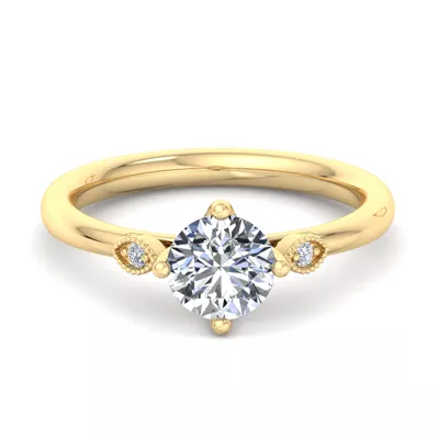 Jayleen U-Prong Three-Stone Engagement Ring