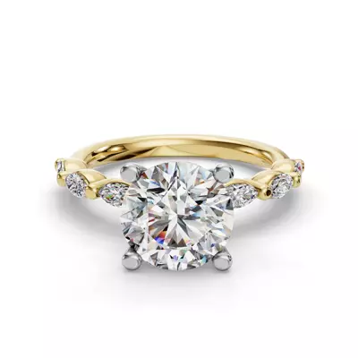 Oramar Grand Marquise Diamond Engagement Ring