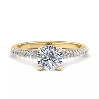 Imani Triple Pave Engagement Ring