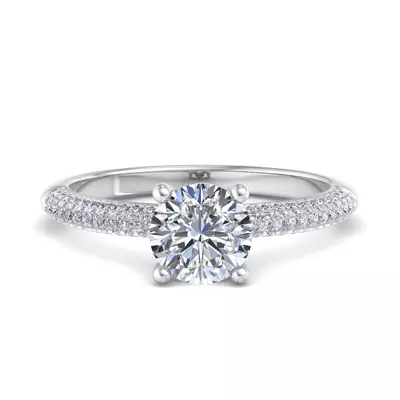 Imani Triple Pave Engagement Ring