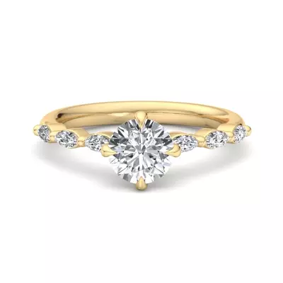 Mila Marquise Band Engagement Ring