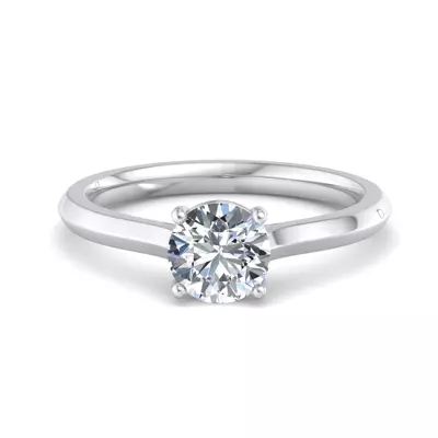 Ayesha 4 Prong East-West Solitaire Engagement Ring