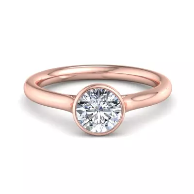 Emery Bezel Solitaire Engagement Ring