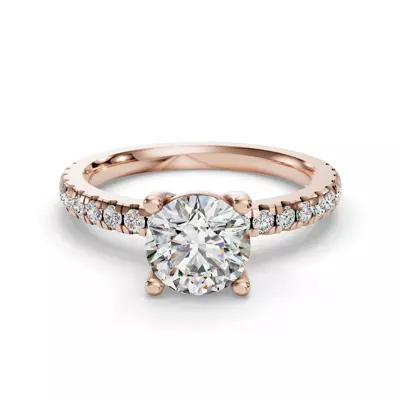 Kennedy Grand Pavé Accent Engagement Ring