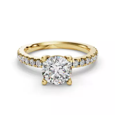 Kennedy Grand Pavé Accent Engagement Ring