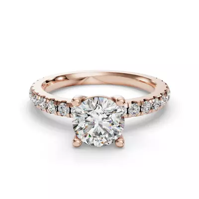 Kennedy Majestic Pavé Accent Engagement Ring