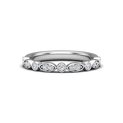 Avery Round And Marquise Diamond Band