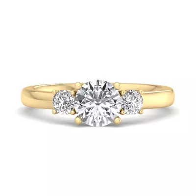 Hallie Three Stone Engagement Ring