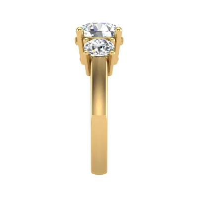 Gwendolyn Three Stone Lab Diamond Engagement Ring (1.00Ct. Tw.)