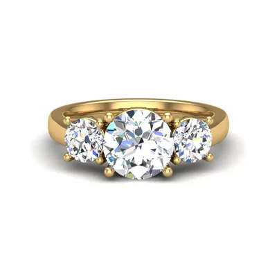 Gwendolyn Three Stone Lab Diamond Engagement Ring (1.00Ct. Tw.)
