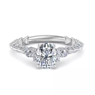 Cataleya Three-Stone Engagement Ring