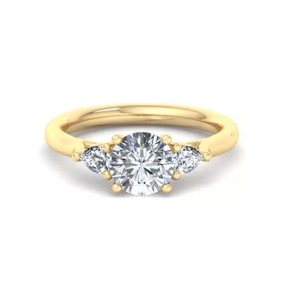 Aleena Classic Pear Three-Stone Engagement Ring