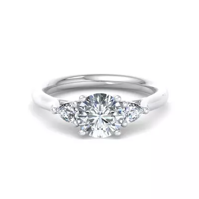 Aleena Classic Pear Three-Stone Engagement Ring