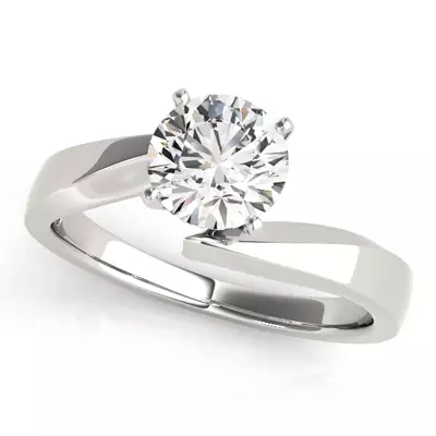 Ester Solitaire Bypass Engagement Ring