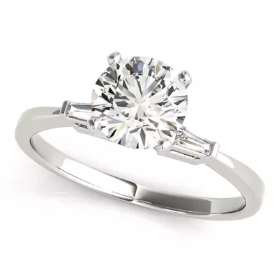Amora Three Stone Engagement Ring