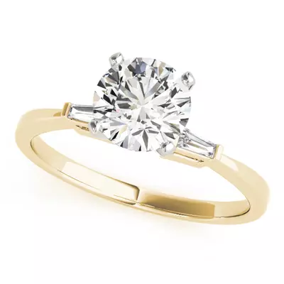 Amora Three Stone Engagement Ring