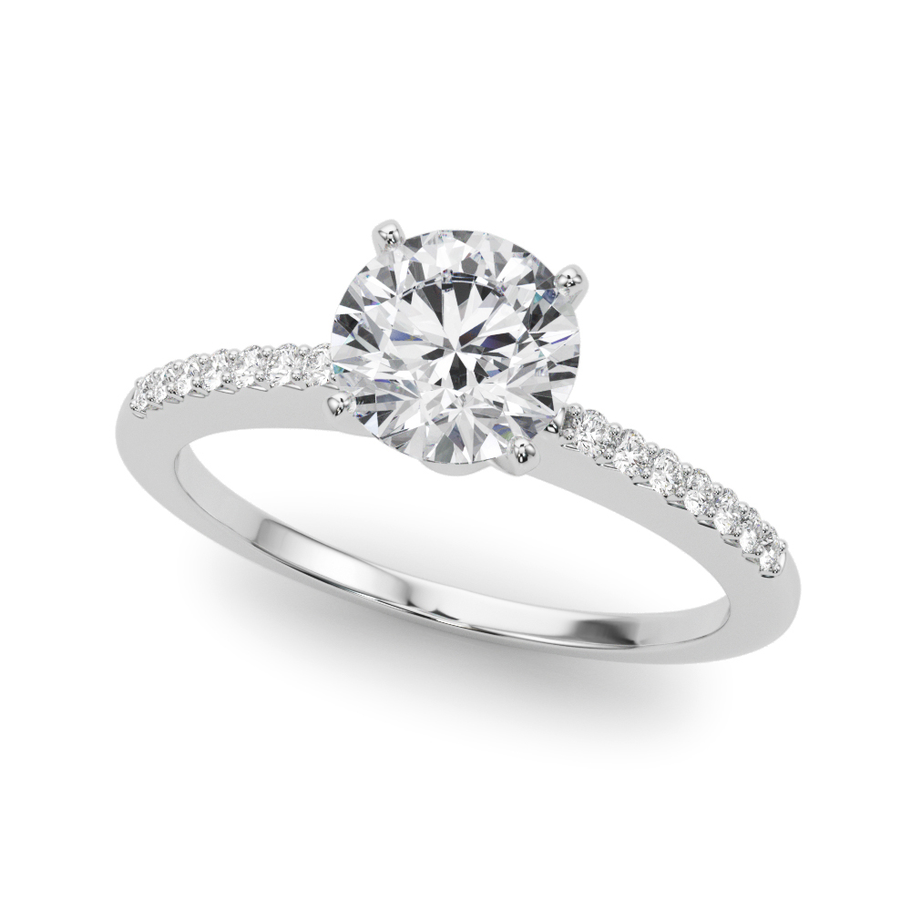 Cali French Pavé Diamond Engagement Ring