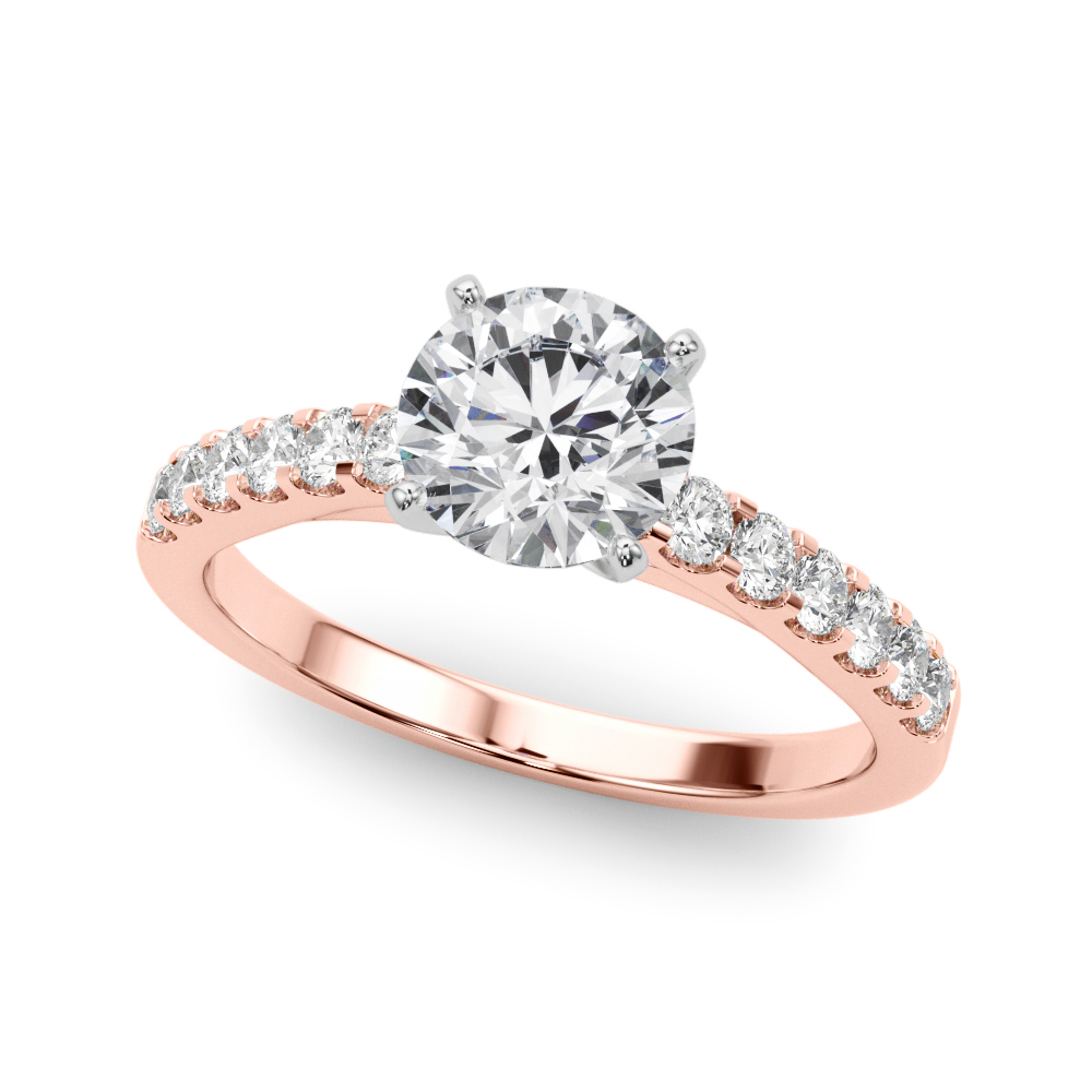 Della Classic Diamond Cathedral Engagement Ring