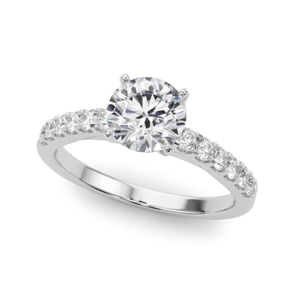 Della Classic Diamond Cathedral Engagement Ring