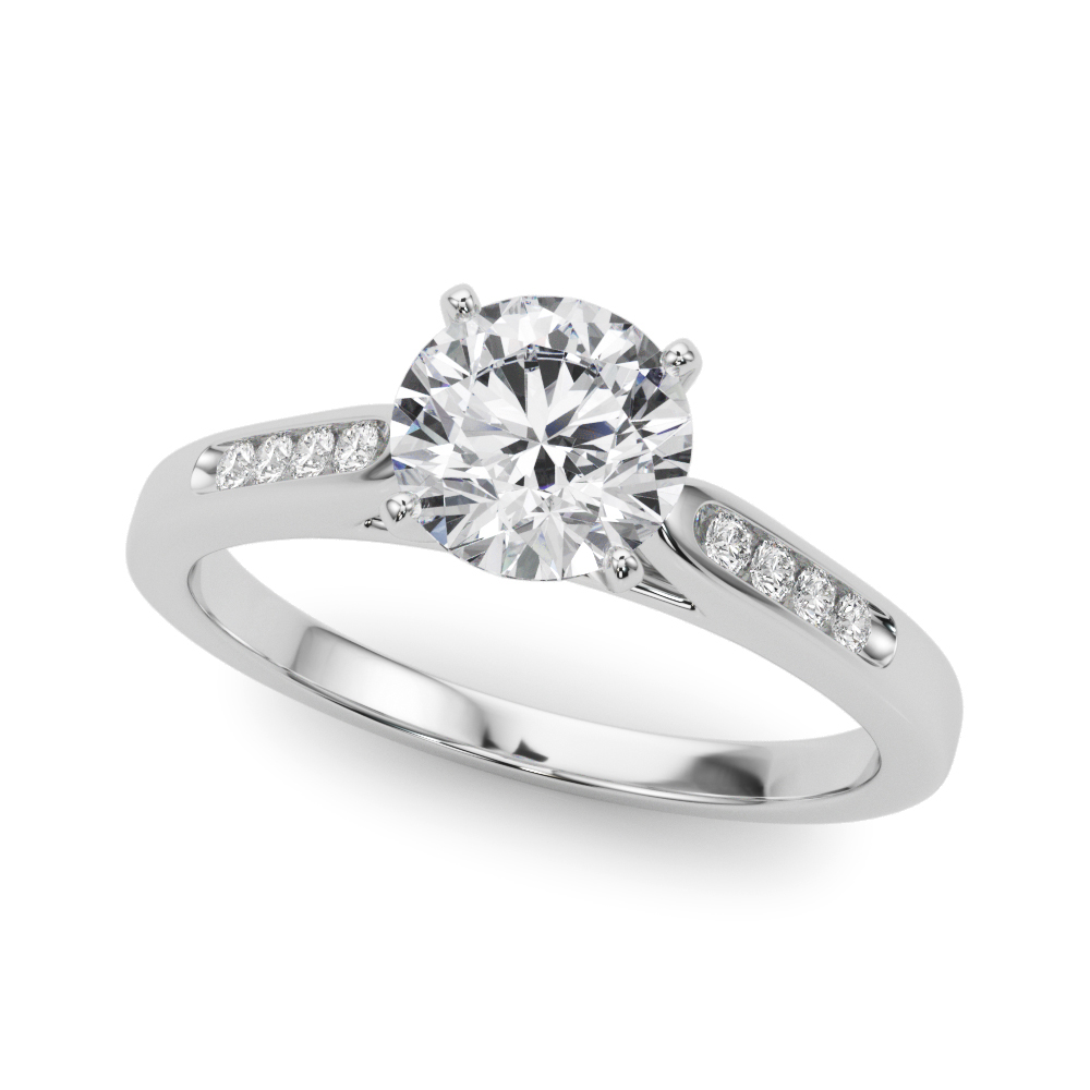 Solene Diamond Channel Engagement Ring