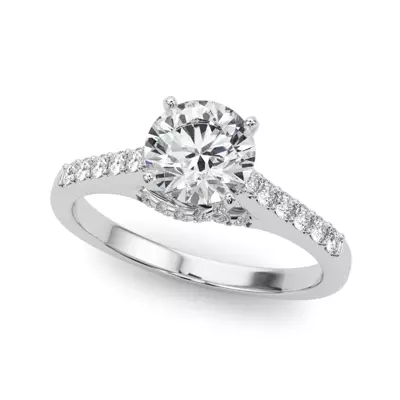 Navi Pavé Diamond Engagement Ring