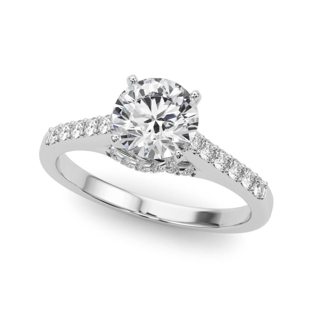 Navi Pavé Diamond Engagement Ring