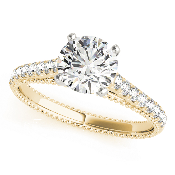 Bess Vintage Inspired Pavé Diamond Engagement Ring